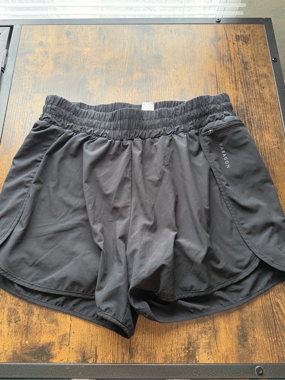 Paragon Fitwear Black Mid-Rise Smocked Track Shorts - XXL